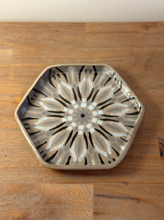 Assiette fleur d’automne