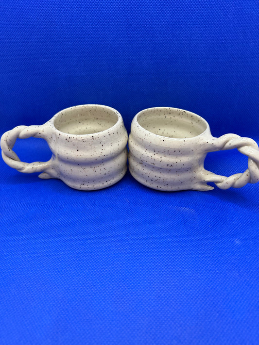 Tasse expresso avec anse tressé
